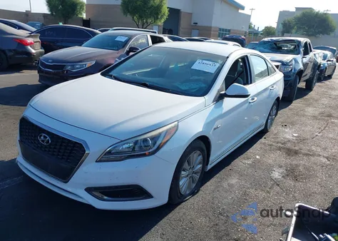 2017 Hyundai Sonata Hybrid Se z USA, uszkodzony, nr VIN KMHE24L13HA054163